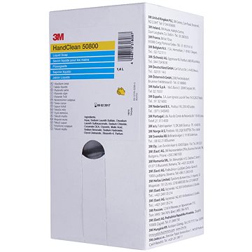 3M™ Skin Care tekuté mýdlo 1,4 l, balení k doplnění do dávkovače, pro odstranění běžných nečistot
3M™ Skin Care tekuté mýdlo 1,4 l, balení k doplnění do dávkovače, pro odstranění běžných nečistot