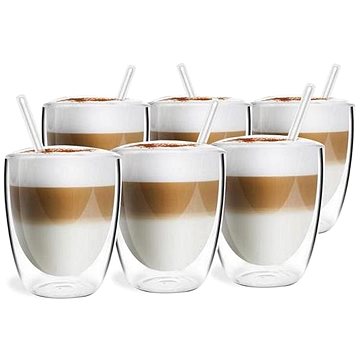 Vialli Design Sklenice, dvoustěnná, 320 ml, 6 ks, v sadě skleněná brčka 15 cm_VITA 6858
Vialli Design Sklenice, dvoustěnná, 320 ml, 6 ks, v sadě skleněná brčka 15 cm_VITA 6858