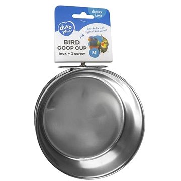 DUVO+ Nerezová miska pro ptáky na přišroubování do klece + 1 šroub M 630 ml průměr 12 cm
DUVO+ Nerezová miska pro ptáky na přišroubování do klece + 1 šroub M 630 ml průměr 12 cm