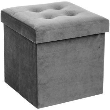 Atmosphera Skládací pouf s úložným prostorem, opěrka nohou, kontejner s víkem - 2 v 1, šedý
Atmosphera Skládací pouf s úložným prostorem, opěrka nohou, kontejner s víkem - 2 v 1, šedý