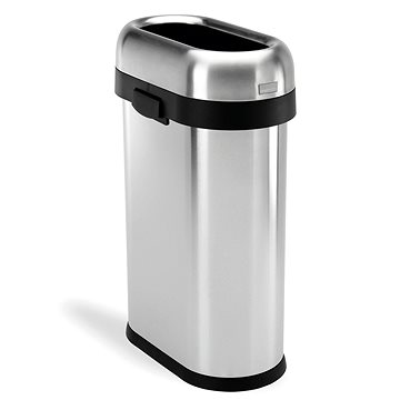 Odpadkový koš Simplehuman pro obchodní prostory – 50 l, SLIM, otevřený, kartáčovaný nerez
Odpadkový koš Simplehuman pro obchodní prostory – 50 l, SLIM, otevřený, kartáčovaný nerez