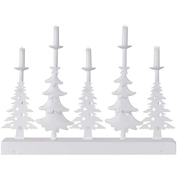 EMOS LED svícen – vánoční stromy se svíčkami, 24 cm, 2x AA, vnitřní, teplá bílá, časovač
EMOS LED svícen – vánoční stromy se svíčkami, 24 cm, 2x AA, vnitřní, teplá bílá, časovač
