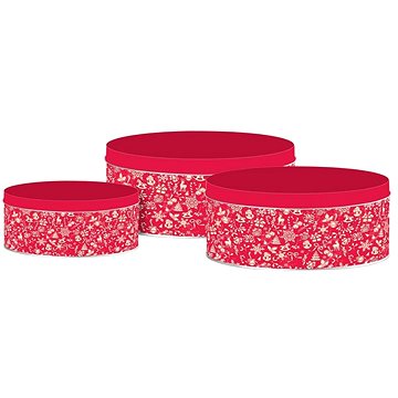 Emocio Plechová kulatá dóza Holly Jolly, červená, set 3 ks, 200 × 90/185 × 80/140 × 65 mm
Emocio Plechová kulatá dóza Holly Jolly, červená, set 3 ks, 200 × 90/185 × 80/140 × 65 mm