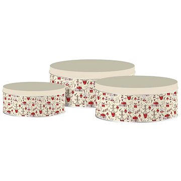 Emocio Plechová kulatá dóza Christmas Glory, krémová, set 3 ks, 200 × 90/185 × 80/140 × 65 mm
Emocio Plechová kulatá dóza Christmas Glory, krémová, set 3 ks, 200 × 90/185 × 80/140 × 65 mm