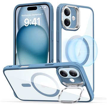 ESR Classic Hybrid Case with Stash Stand (HaloLock), Compatible with iPhone 16 Plus, Clear Blue
ESR Classic Hybrid Case with Stash Stand (HaloLock), Compatible with iPhone 16 Plus, Clear Blue