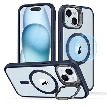 ESR Classic Hybrid Case with Stash Stand (HaloLock), Compatible with iPhone 15 Plus, Clear Dark Blue
ESR Classic Hybrid Case with Stash Stand (HaloLock), Compatible with iPhone 15 Plus, Clear Dark Blue