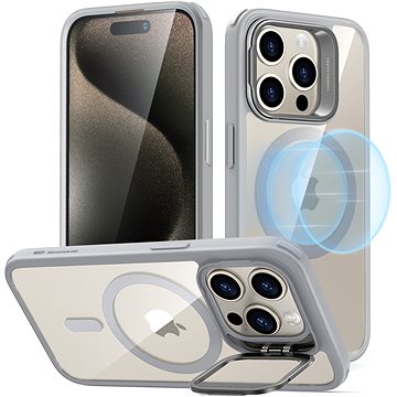 ESR Classic Hybrid Case with Stash Stand (HaloLock), Compatible with iPhone 15 Pro, Clear Grey
ESR Classic Hybrid Case with Stash Stand (HaloLock), Compatible with iPhone 15 Pro, Clear Grey