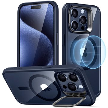 ESR Classic Hybrid Case with Stash Stand (HaloLock), Compatible with iPhone 15 Pro, Clear Dark Blue
ESR Classic Hybrid Case with Stash Stand (HaloLock), Compatible with iPhone 15 Pro, Clear Dark Blue