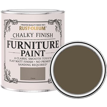 Rust-Oleum Křídová matná barva na nábytek Chalky Finish Furniture Paint, hnědá, RO.14005.HU.0.125
Rust-Oleum Křídová matná barva na nábytek Chalky Finish Furniture Paint, hnědá, RO.14005.HU.0.125