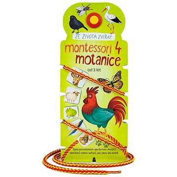 Montessori motanice 4 Ze života zvířat: Spoj provázkem správnou dvojici obrázků nebo seřaď, jak jdou
Montessori motanice 4 Ze života zvířat: Spoj provázkem správnou dvojici obrázků nebo seřaď, jak jdou