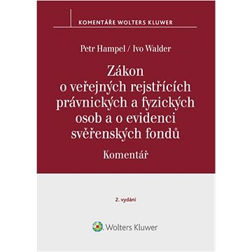 Zákon o veřejných rejstřících právnických a fyzických osob a o evidenci svěř..: Komentář
Zákon o veřejných rejstřících právnických a fyzických osob a o evidenci svěř..: Komentář
