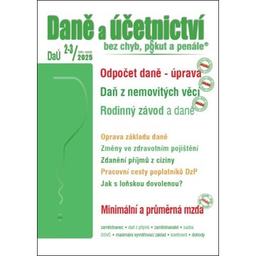 Daně a účetnictví bez chyb, pokut a penále: Odpočet daně – úprava pravidel, Daň z nemovitých věcí –
Daně a účetnictví bez chyb, pokut a penále: Odpočet daně – úprava pravidel, Daň z nemovitých věcí –