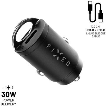FIXED PD Rapid Charge Car Mini s 2xUSB-C výstupem a USB-C/USB-C kabelem 1.2 m podpora PD 30W černý
FIXED PD Rapid Charge Car Mini s 2xUSB-C výstupem a USB-C/USB-C kabelem 1.2 m podpora PD 30W černý