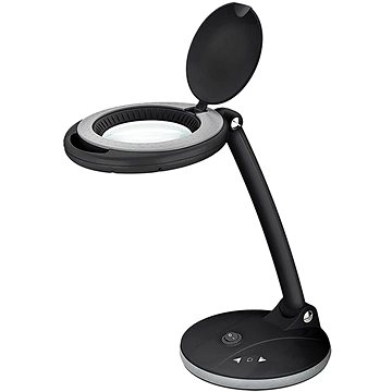 Goobay Stolní lampa s lupou, 100 mm, 3 dioprie, stmívatelné LED osvětlení 6 W, stojánek, černá
Goobay Stolní lampa s lupou, 100 mm, 3 dioprie, stmívatelné LED osvětlení 6 W, stojánek, černá