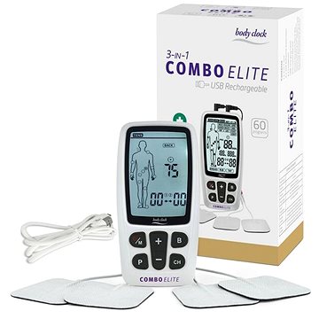 Body Clock 3-in-1 Combo Elite Elektroterapeutický přístroj s 60 programy TENS, EMS, masáž
Body Clock 3-in-1 Combo Elite Elektroterapeutický přístroj s 60 programy TENS, EMS, masáž