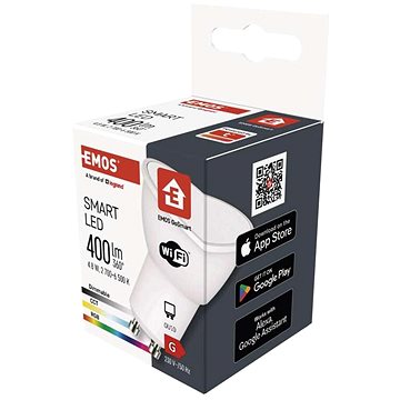 EMOS Chytrá LED žárovka GoSmart MR16 GU10 4,8 W (35 W) 400 lm RGB stmívatelná Wi-Fi
EMOS Chytrá LED žárovka GoSmart MR16 GU10 4,8 W (35 W) 400 lm RGB stmívatelná Wi-Fi