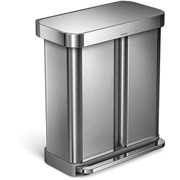 Simplehuman Pedálový odpadkový koš na tříděný odpad, 58 l (34/24), kartáčovaná ocel, FPP
Simplehuman Pedálový odpadkový koš na tříděný odpad, 58 l (34/24), kartáčovaná ocel, FPP