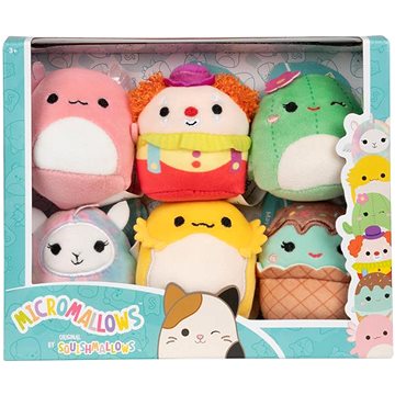 Squishmallows Micromallows 6Pack Axolotl, Klaun, Lamo-pegakorn, Kaktus, Agama, Cupcake
Squishmallows Micromallows 6Pack Axolotl, Klaun, Lamo-pegakorn, Kaktus, Agama, Cupcake