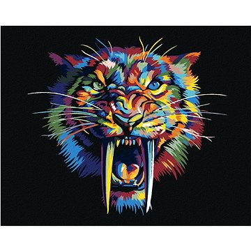 Diamondi - Diamantové malování - BAREVNÝ ŠAVLOZUBÝ TYGR, 40x50 cm, Vypnuté plátno na rám
Diamondi - Diamantové malování - BAREVNÝ ŠAVLOZUBÝ TYGR, 40x50 cm, Vypnuté plátno na rám