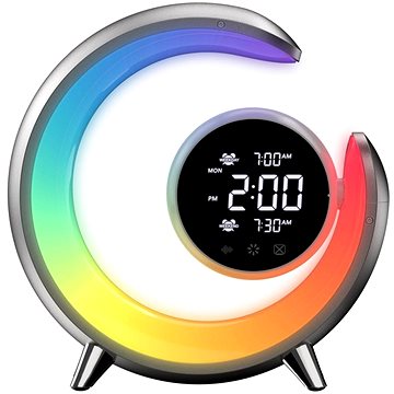 IMMAX PEACOCK LED noční lampička s hodinami, budíkem, RGB světlem a USB portem, stříbrná
IMMAX PEACOCK LED noční lampička s hodinami, budíkem, RGB světlem a USB portem, stříbrná