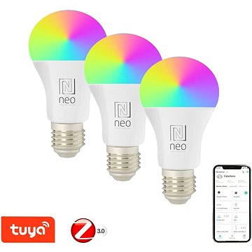 IMMAX NEO Smart sada 3x žárovka LED E27 11W RGB+CCT barevná a bílá, stmívatelná,Zigbee 3.0
IMMAX NEO Smart sada 3x žárovka LED E27 11W RGB+CCT barevná a bílá, stmívatelná,Zigbee 3.0