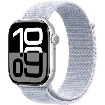 Apple Watch Series 10 42mm Cellular Stříbrný hliník s oblačně modrým provlékacím řemínkem
Apple Watch Series 10 42mm Cellular Stříbrný hliník s oblačně modrým provlékacím řemínkem