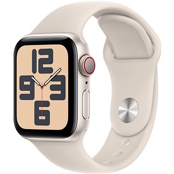 Apple Watch SE Cellular 40mm Hvězdně bílý hliník s hvězdně bílým sportovním řemínkem - S/M
Apple Watch SE Cellular 40mm Hvězdně bílý hliník s hvězdně bílým sportovním řemínkem - S/M
