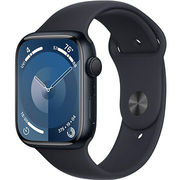 Apple Watch Series 9 45mm Temně inkoustový hliník s temně inkoustovým sportovním řemínkem - M/L
Apple Watch Series 9 45mm Temně inkoustový hliník s temně inkoustovým sportovním řemínkem - M/L