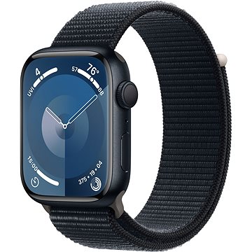 Apple Watch Series 9 45mm Temně inkoustový hliník s temně inkoustovým sportovním řemínkem
Apple Watch Series 9 45mm Temně inkoustový hliník s temně inkoustovým sportovním řemínkem