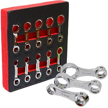QUATROS Krátké očkové klíče pro momentové klíče 3 / 8", 10 - 19 mm, 12hranné, 10 ks adaptérů
QUATROS Krátké očkové klíče pro momentové klíče 3 / 8", 10 - 19 mm, 12hranné, 10 ks adaptérů