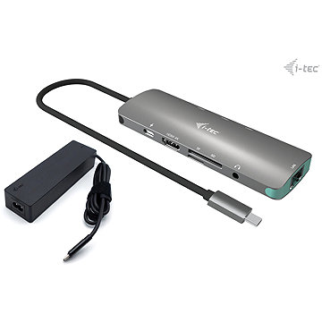 i-tec USB-C Metal Nano Docking Station 4K HDMI LAN s PD 100W + i-tec Universal Charger 100W
i-tec USB-C Metal Nano Docking Station 4K HDMI LAN s PD 100W + i-tec Universal Charger 100W