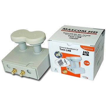 LNB Mascom Monoblock Twin MCM4T01HD Gold 4.3° 
LNB Mascom Monoblock Twin MCM4T01HD Gold 4.3°