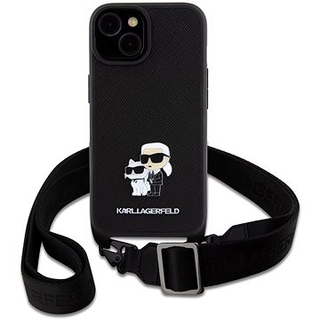 Karl Lagerfeld Saffiano Crossbody Metal Karl and Choupette Zadní Kryt pro iPhone 15 Black
Karl Lagerfeld Saffiano Crossbody Metal Karl and Choupette Zadní Kryt pro iPhone 15 Black