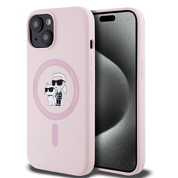 Karl Lagerfeld Liquid Silicone Karl and Choupette MagSafe Zadní Kryt pro iPhone 15 Pink
Karl Lagerfeld Liquid Silicone Karl and Choupette MagSafe Zadní Kryt pro iPhone 15 Pink