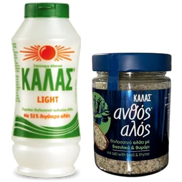 KALAS LIGHT Jemná mořská sůl 375 g, o 51 % méně soli + Květinová s bazalkou a tymianem 300 g
KALAS LIGHT Jemná mořská sůl 375 g, o 51 % méně soli + Květinová s bazalkou a tymianem 300 g