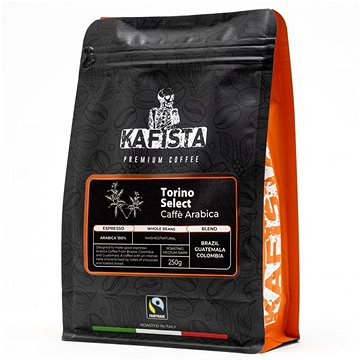 Kafista "Torino Select" -Zrnková káva, 100% Arabica Espresso Káva, Pražená v Itálii 250 g
Kafista "Torino Select" -Zrnková káva, 100% Arabica Espresso Káva, Pražená v Itálii 250 g