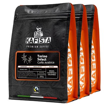 Kafista "Torino Select" -Zrnková káva, 100% Arabica Espresso Káva, Pražená v Itálii 3 × 250 g
Kafista "Torino Select" -Zrnková káva, 100% Arabica Espresso Káva, Pražená v Itálii 3 × 250 g