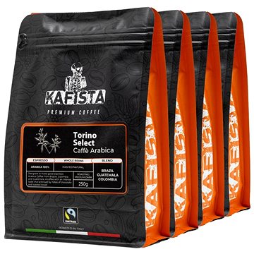 Kafista "Torino Select" -Zrnková káva, 100% Arabica Espresso Káva, Pražená v Itálii 4 × 250 g
Kafista "Torino Select" -Zrnková káva, 100% Arabica Espresso Káva, Pražená v Itálii 4 × 250 g