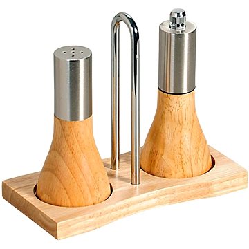 Kesper Stolní sada mlýnku na pepř a slánky, výška 13 cm, gumovníkové dřevo a nerezová ocel
Kesper Stolní sada mlýnku na pepř a slánky, výška 13 cm, gumovníkové dřevo a nerezová ocel