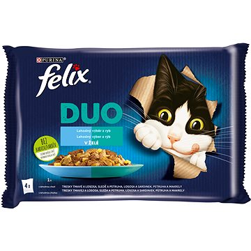 Felix Fantastic DUO treska a losos, losos a sardinky, sleď a pstruh, pstruh a makrela 4 x 85 g
Felix Fantastic DUO treska a losos, losos a sardinky, sleď a pstruh, pstruh a makrela 4 x 85 g