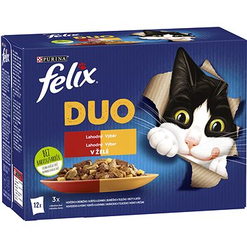 Felix Fantastic DUO kuře a ledvinky, hovězí a drůbeží, krůta a játra, jehněčí a telecí 12 x 85 g
Felix Fantastic DUO kuře a ledvinky, hovězí a drůbeží, krůta a játra, jehněčí a telecí 12 x 85 g