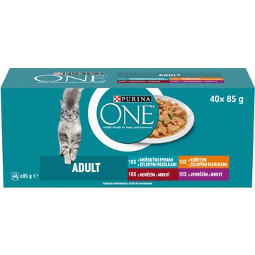 Purina ONE Adult minifiletky s jehněčím, mořskými rybami, kuřetem, hovězím a zeleninou ve šťávě 40 ×
Purina ONE Adult minifiletky s jehněčím, mořskými rybami, kuřetem, hovězím a zeleninou ve šťávě 40 ×
