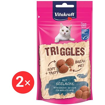 Vitakraft Cat pochoutka Triggles rybí 2 × 40 g 
Vitakraft Cat pochoutka Triggles rybí 2 × 40 g