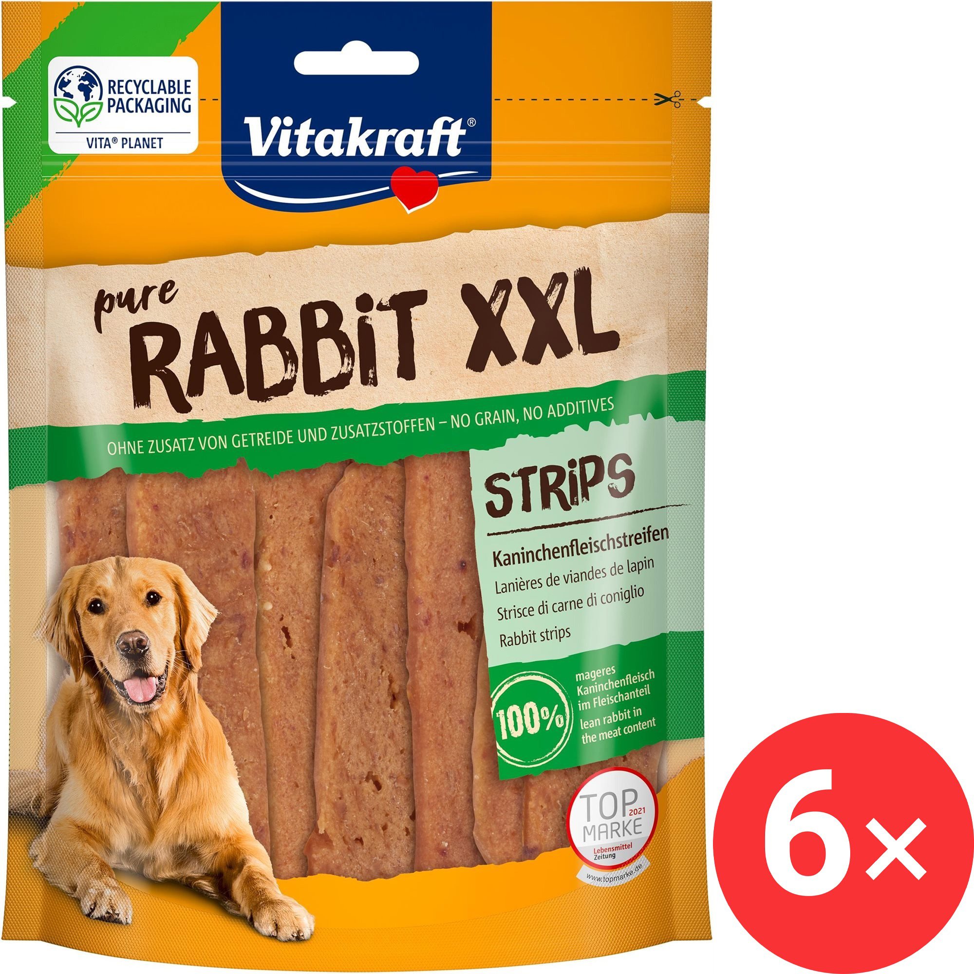 Vitakraft Rabbit králičí plátky XXL 6 × 250 g
Vitakraft Rabbit králičí plátky XXL 6 × 250 g