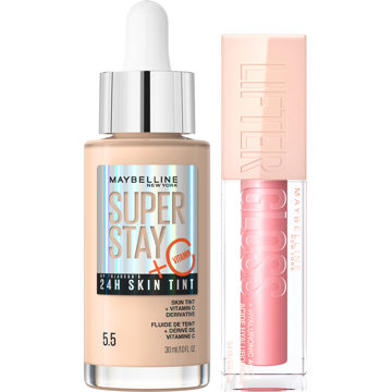 MAYBELLINE NEW YORK Super Stay Vitamin C Skin Tint 5.5 30 ml + Lifter Gloss 04 Silk 5,4 ml
MAYBELLINE NEW YORK Super Stay Vitamin C Skin Tint 5.5 30 ml + Lifter Gloss 04 Silk 5,4 ml