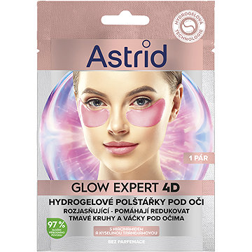 ASTRID Glow Expert Hydrogelové polštářky pod oči s niacinamidem a kyselinou tranexamovou 1 ks
ASTRID Glow Expert Hydrogelové polštářky pod oči s niacinamidem a kyselinou tranexamovou 1 ks
