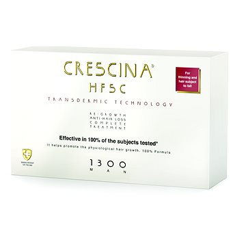 CRESCINA Transdermic péče na podporu růstu vlasů a proti vypadávání vlasů pro muže (stupeň 1300) 20
CRESCINA Transdermic péče na podporu růstu vlasů a proti vypadávání vlasů pro muže (stupeň 1300) 20
