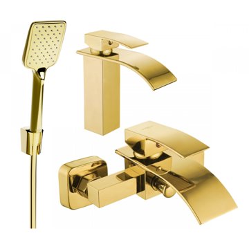 MEXEN Aries R62 Set umyvadlové a vanové baterie s příslušenstvím, zlatý (744803R62-50)
MEXEN Aries R62 Set umyvadlové a vanové baterie s příslušenstvím, zlatý (744803R62-50)