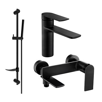 MEXEN Zero SET umyvadlová + vanová baterie s příslušenstvím DF70, černá 71103DF70-70
MEXEN Zero SET umyvadlová + vanová baterie s příslušenstvím DF70, černá 71103DF70-70