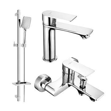Mexen Royo DQ62 Set umyvadlové a vanové baterie s příslušenstvím, chrom (72203DQ62-00)
Mexen Royo DQ62 Set umyvadlové a vanové baterie s příslušenstvím, chrom (72203DQ62-00)